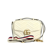 Gucci Marmont Camera White Bag